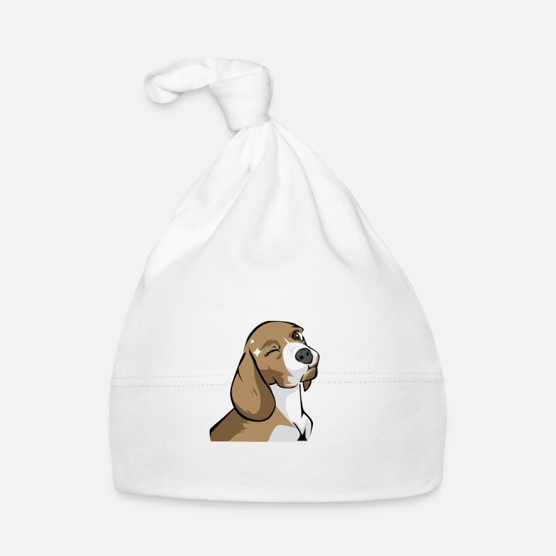 Beagle Dachshund Wink Gift Idea Organic Baby Cap