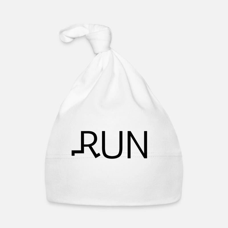 Jogging Sport en cours d'exécution - Bonnet bio Bébé - blanc