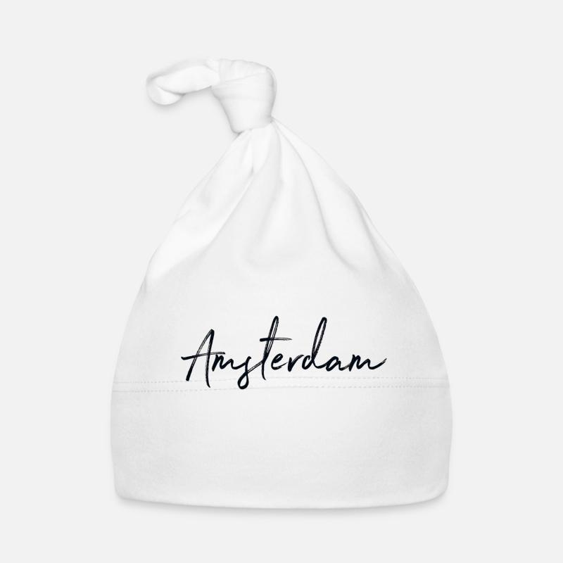 Amsterdam - Bonnet bio Bébé - blanc