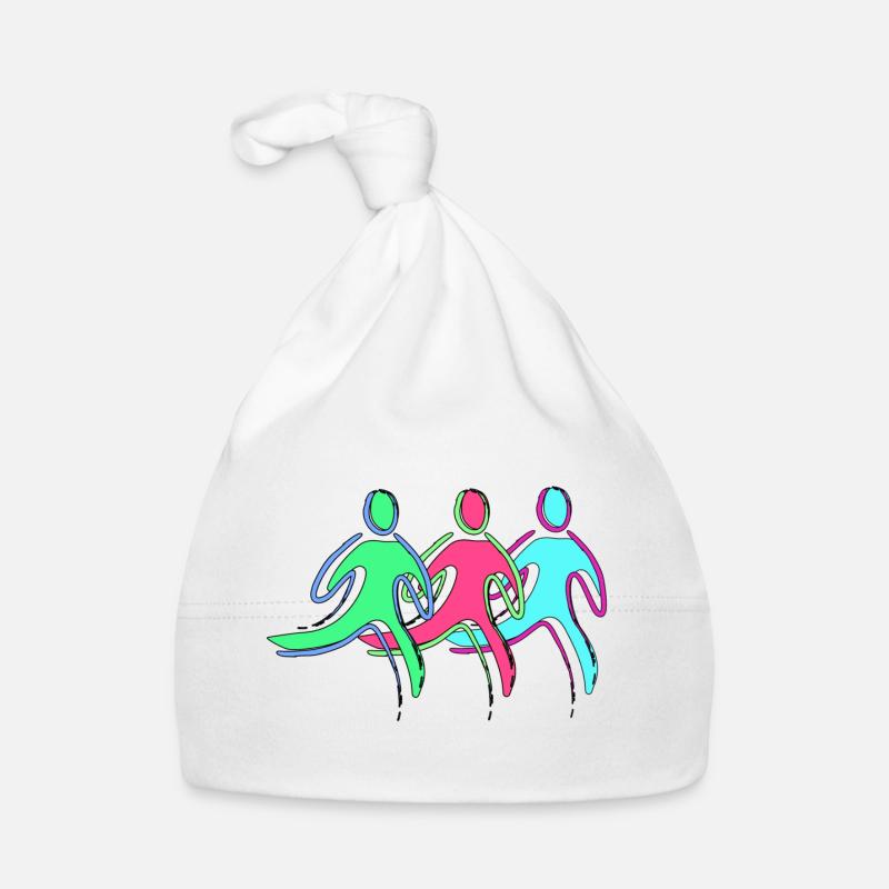 Entraînement à la course, athlètes - Bonnet bio Bébé - blanc