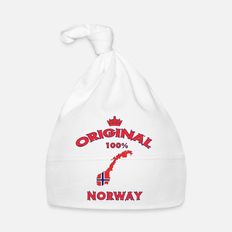 Norvège 100 % Original / Cadeau drapeau Bonnet bio Bébé