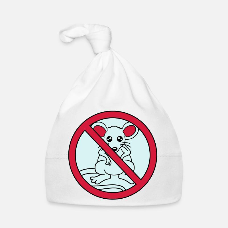 forbidden sign crossed out no mouse suess n Organic Baby Cap