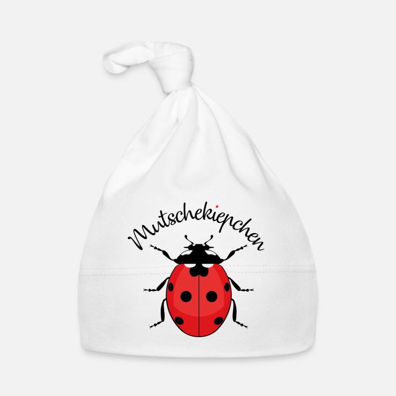 ZAZdesign® Mutschekiepchen Marienkäfer Bug Baby Bio-Mütze