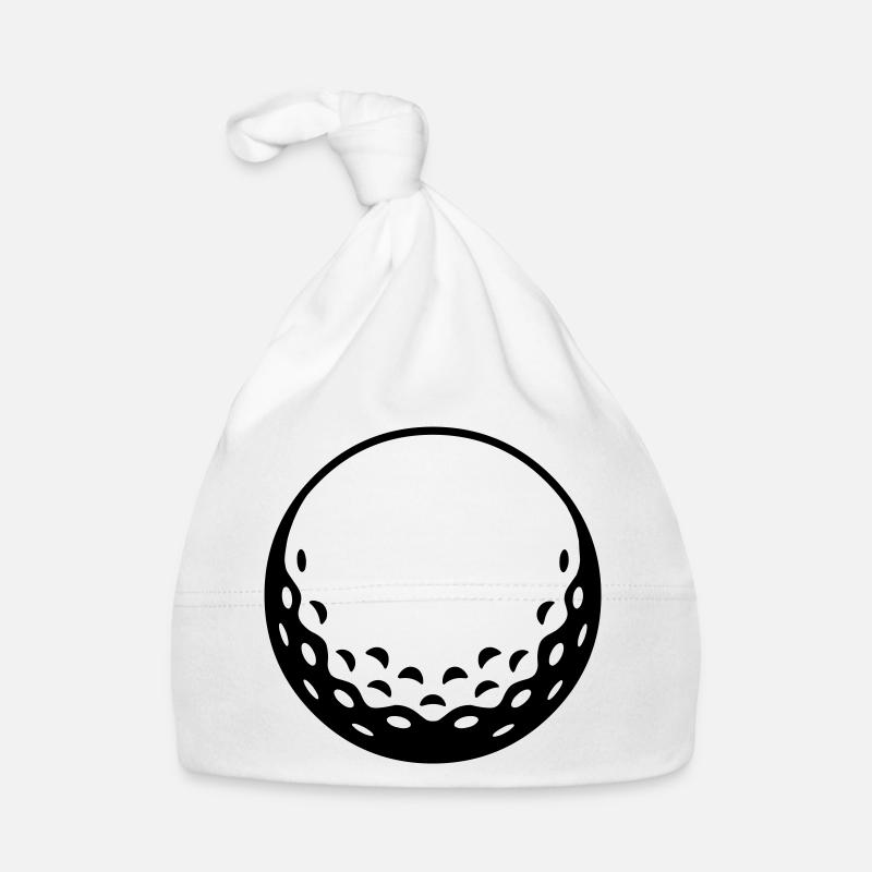 Golfball - einfärbbar Baby Bio-Mütze
