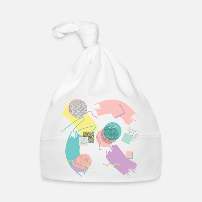 Abstract pastel design with geometry Organic Baby Cap