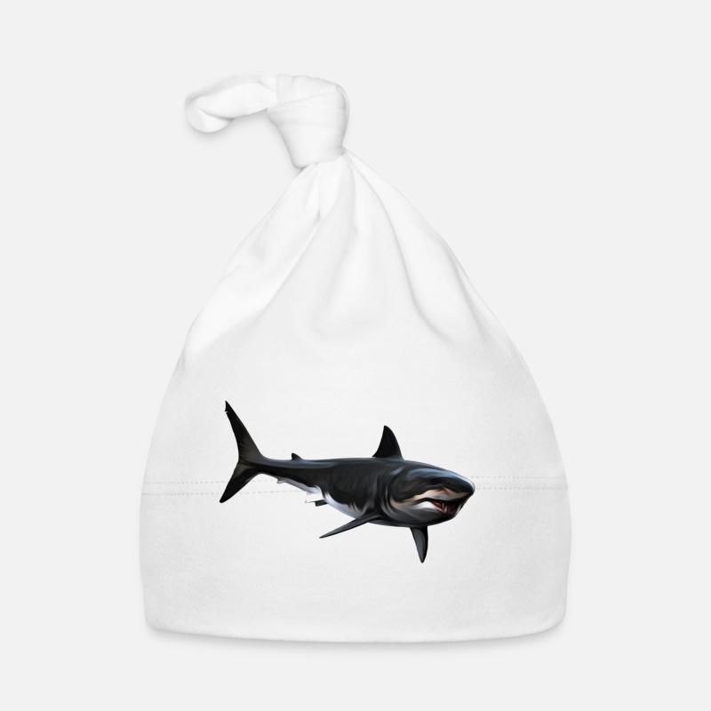 Shark Organic Baby Cap
