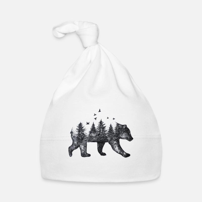 Bear Organic Baby Cap