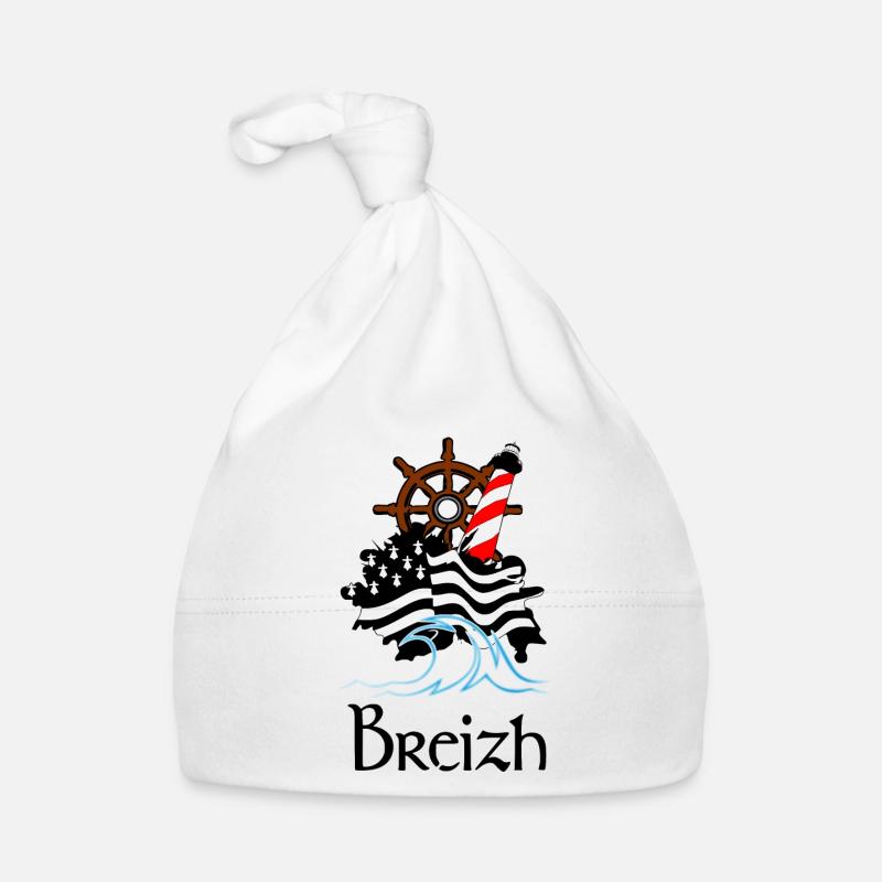 Bretagne - Bonnet bio Bébé - blanc