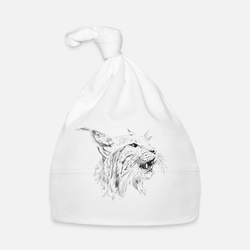 Lynx - Bonnet bio Bébé - blanc