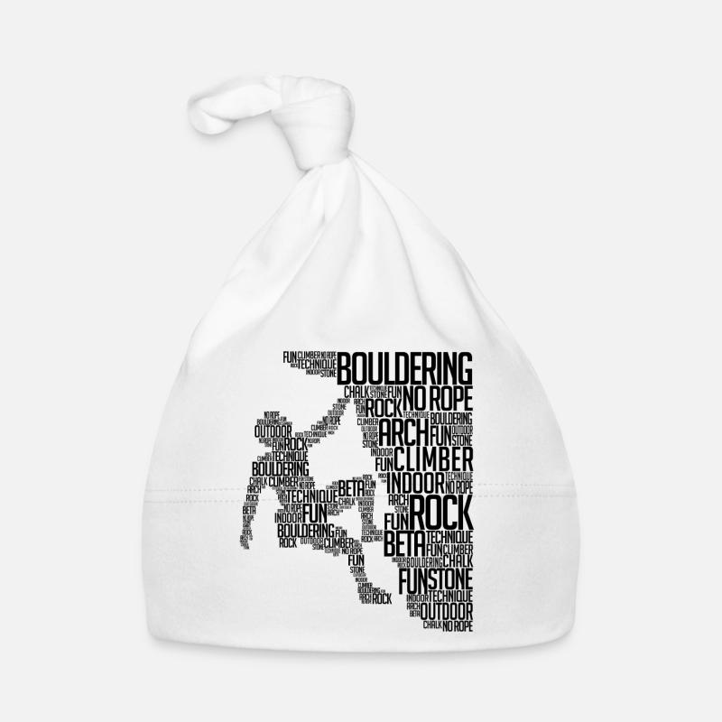 Boulder Climbing Mountaineering Rock climbing Saying Organic Baby Cap