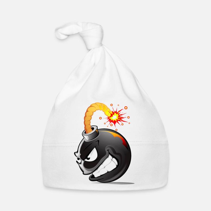 Bombe, Bombe, Bombe mit explodiertem Gesicht Bombe # Baby Bio-Mütze