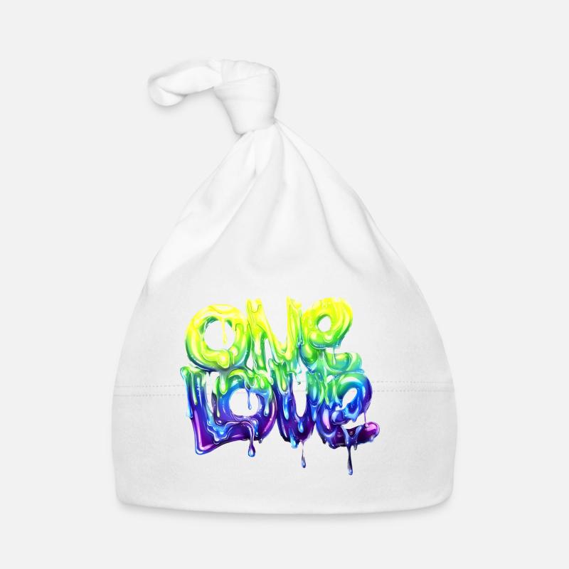 eine Liebe Graffiti Baby Bio-Mütze
