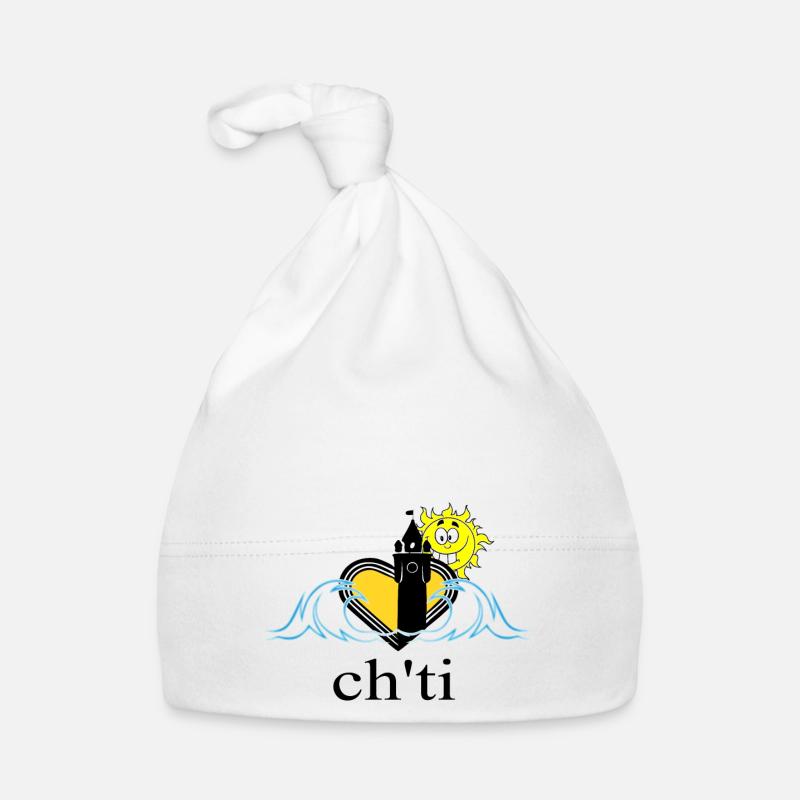 ch'ti - Bonnet bio Bébé - blanc