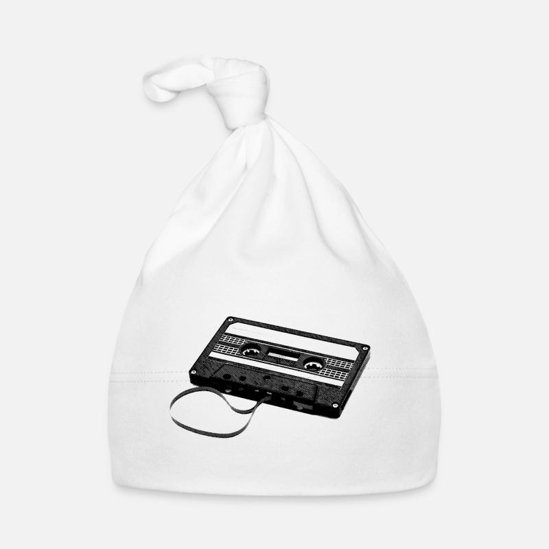 Kassette Retro Vintage Baby Bio-Mütze