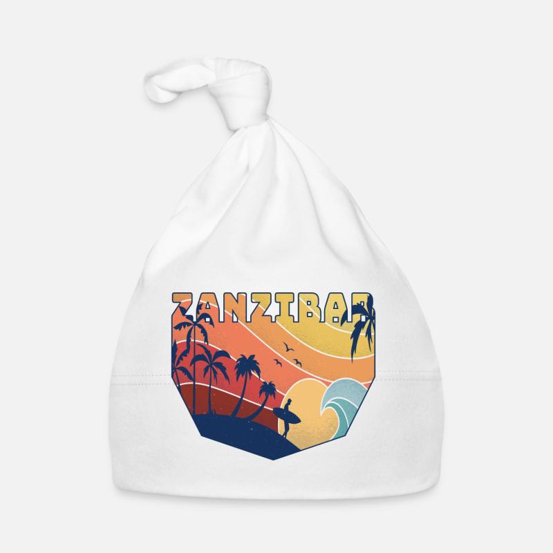 Surfer Design / Geschenk Baby Bio-Mütze