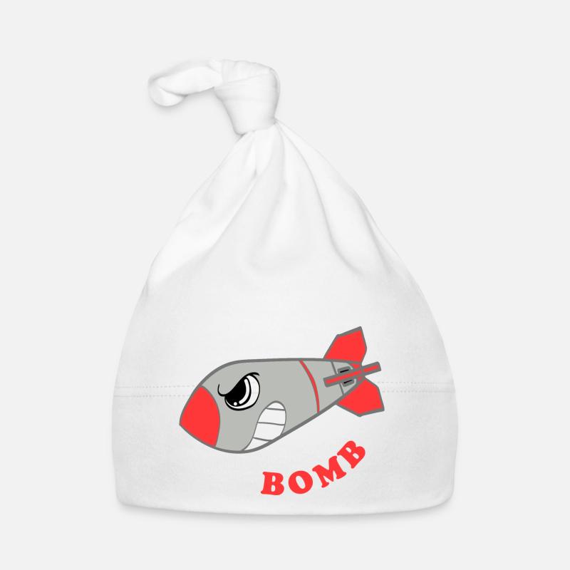 A Bombing Tee For Bombers Saying "Drop The Bomb" Organic Baby Cap