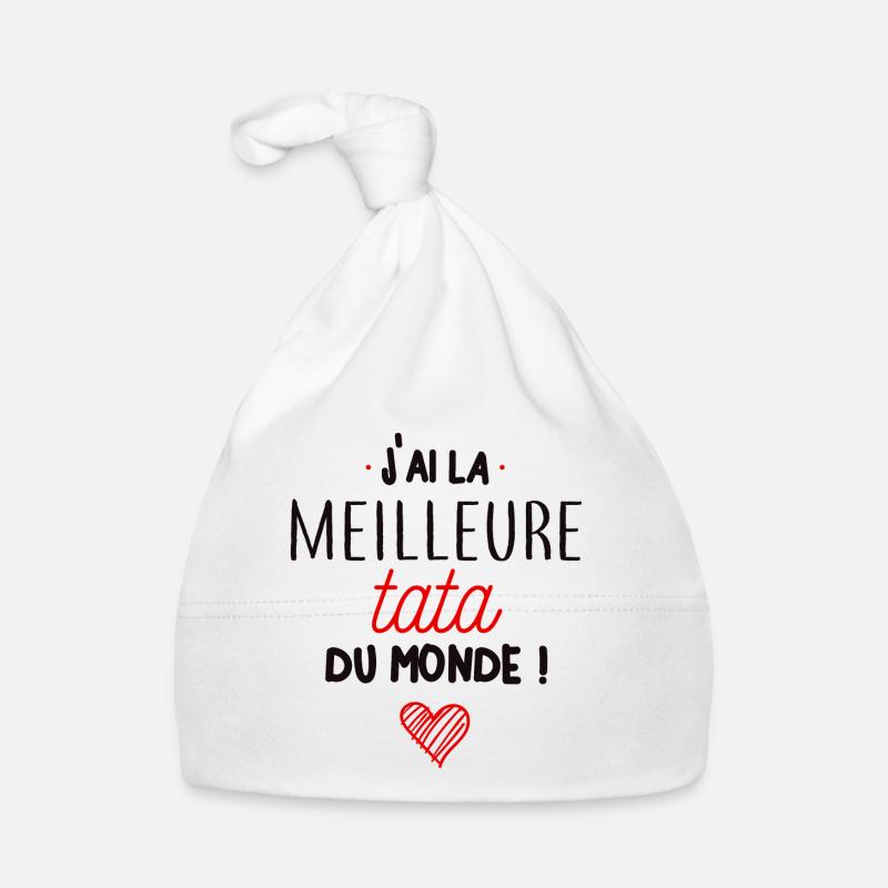 La meilleure tata - Bonnet bio Bébé - blanc
