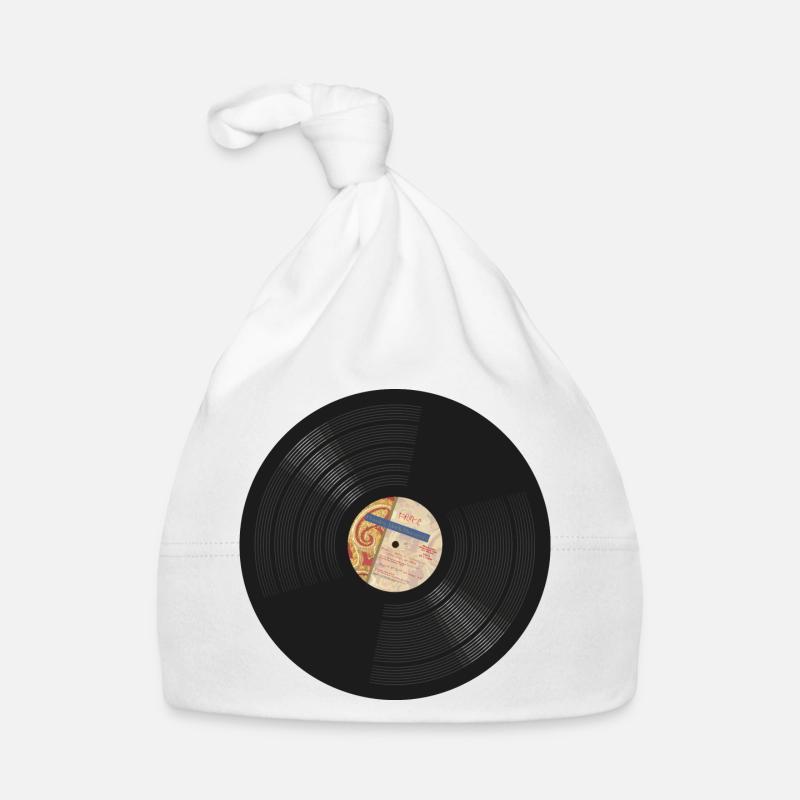 Disque vinyle | Paisley LP - Bonnet bio Bébé - blanc