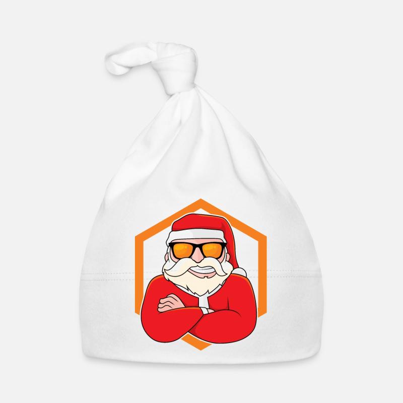 Père Noël cool Bonnet bio Bébé