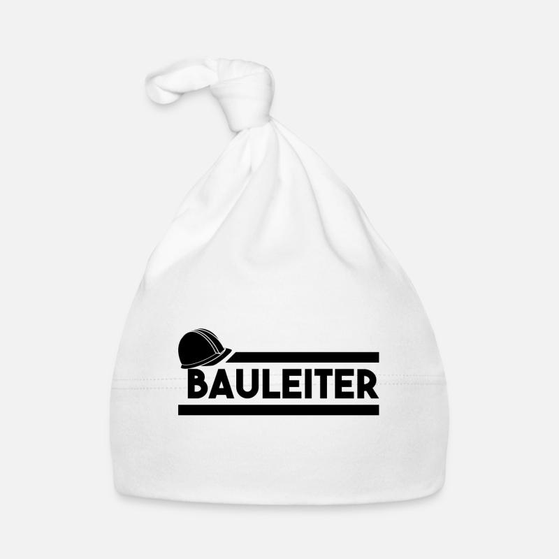 Bauleiter - Baustelle - Geschenkidee Baby Bio-Mütze