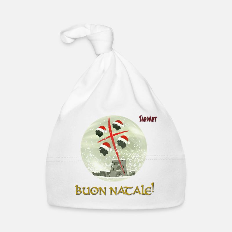 Snow globe "Buon Natale!" Organic Baby Cap