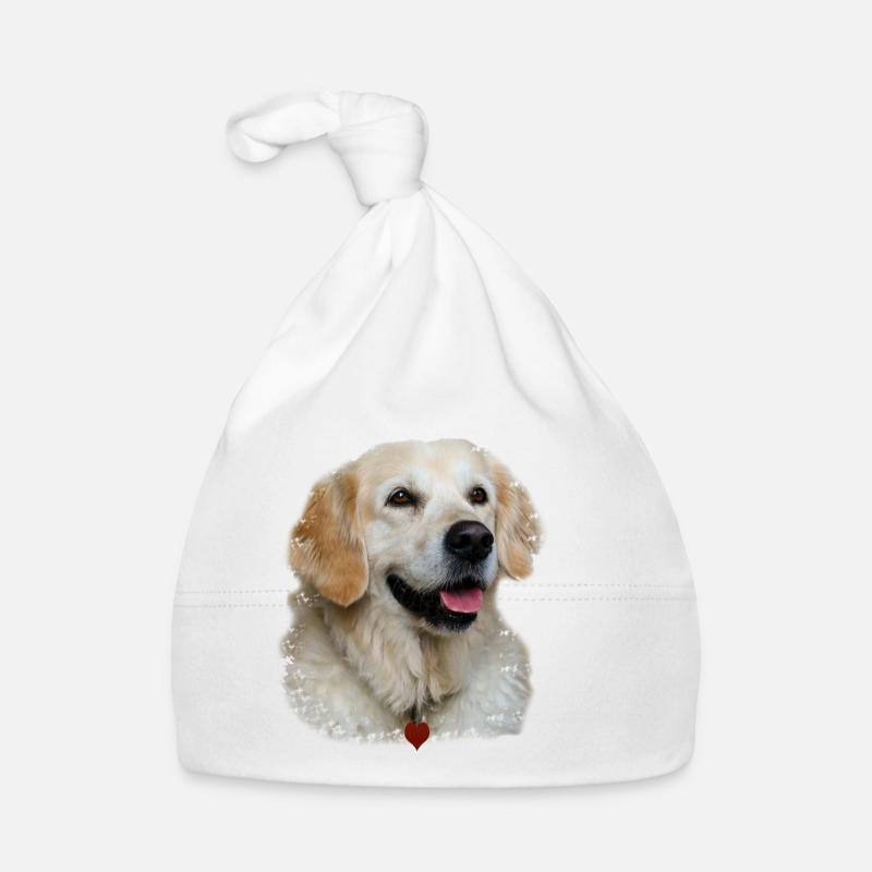 I Love Golden Retriever Baby Bio-Mütze
