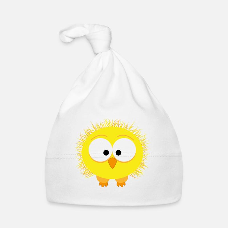 Oiseau étrange à volants, jaune Bonnet bio Bébé