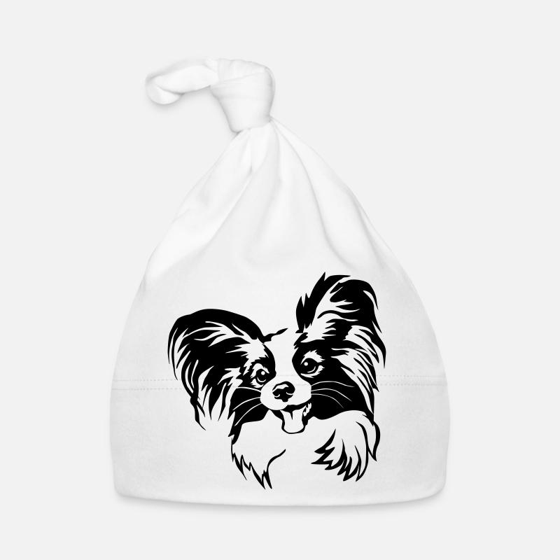 Papillon Kopf Baby Bio-Mütze