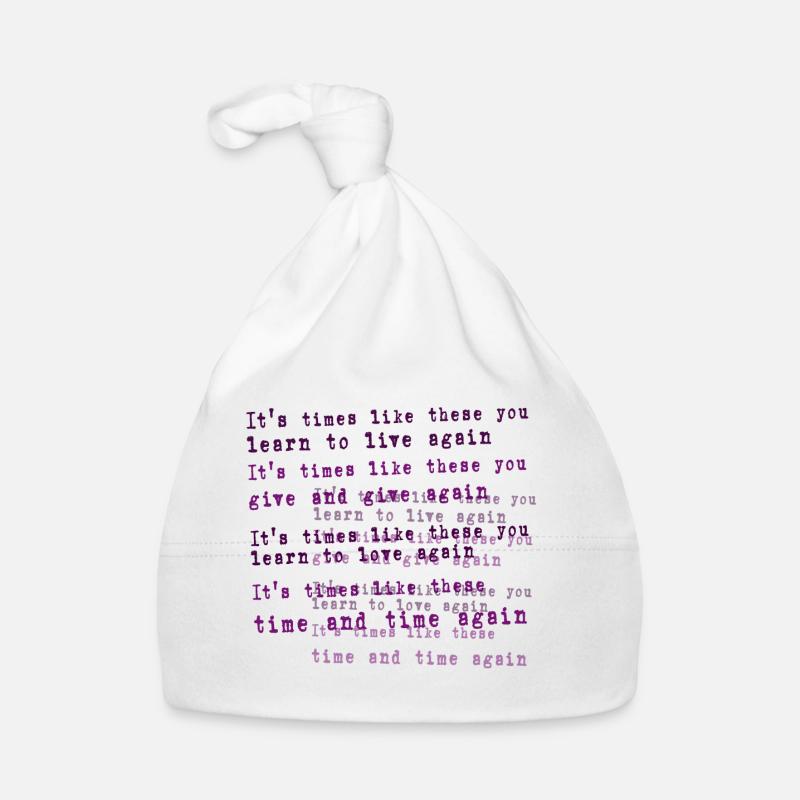 foo fighters lyric Organic Baby Cap