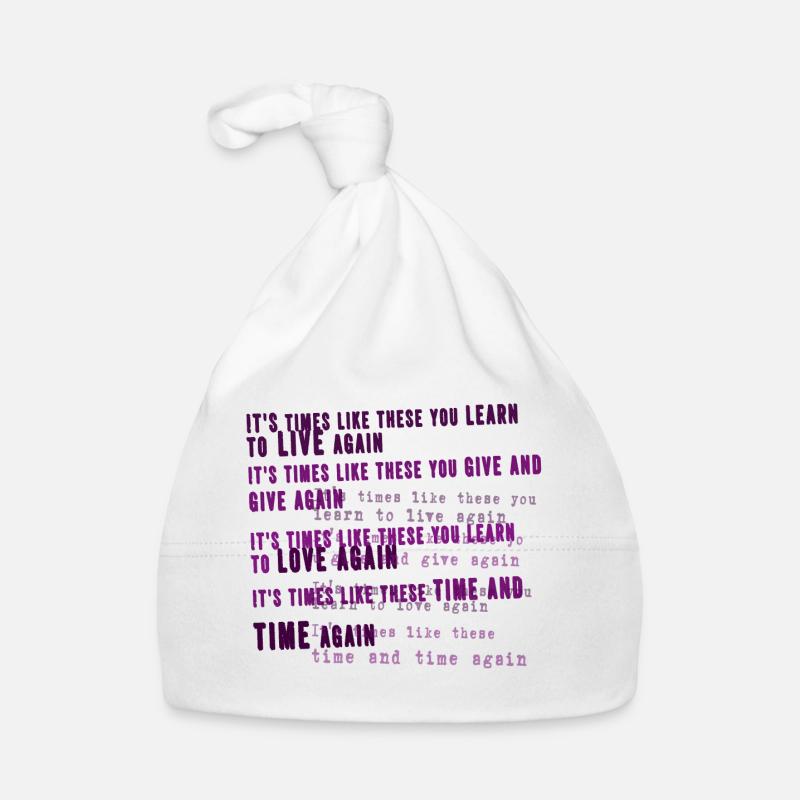 foo fighters lyric Organic Baby Cap