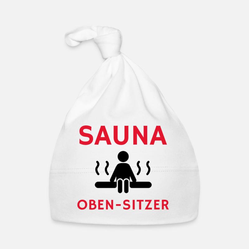 Cooler Spruch: Sauna Geschenk, Geschenkidee, Sauna Baby Bio-Mütze