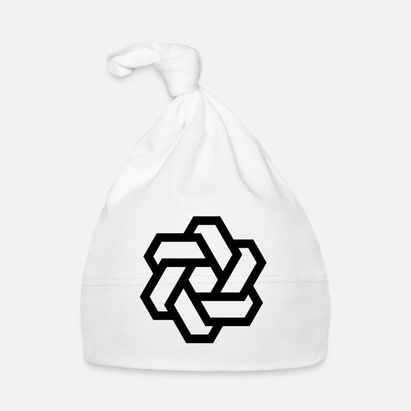 Logo cercle hexagonal Bonnet bio Bébé