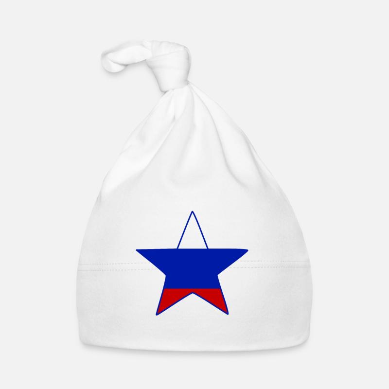La russie - Bonnet bio Bébé - blanc