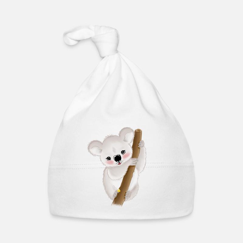 Baby Koala - Baby Bio-Mütze - Weiß