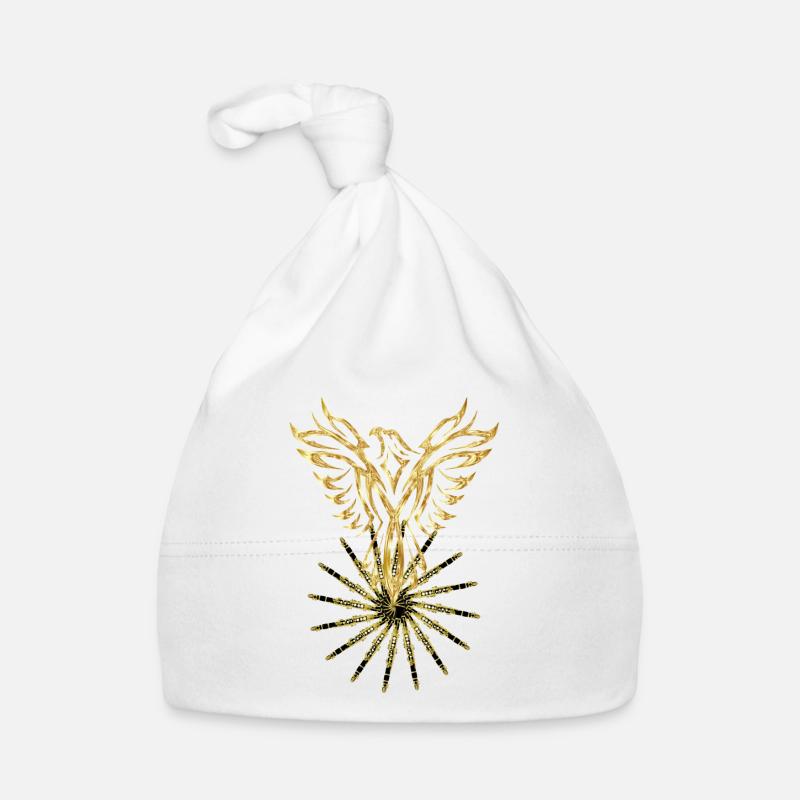 Phoenix Klarinette - Baby Bio-Mütze - Weiß