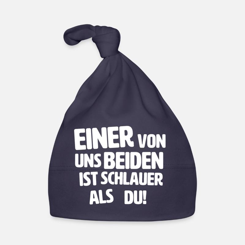 Einer ist schlauer als du Baby Bio-Mütze