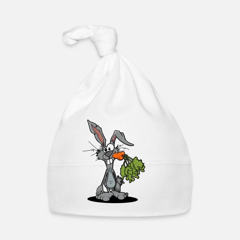 Funny Rabbit Gift Organic Baby Cap
