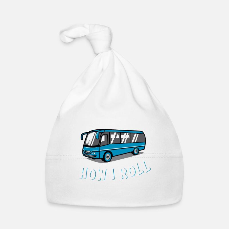 Bus driver bus Organic Baby Cap