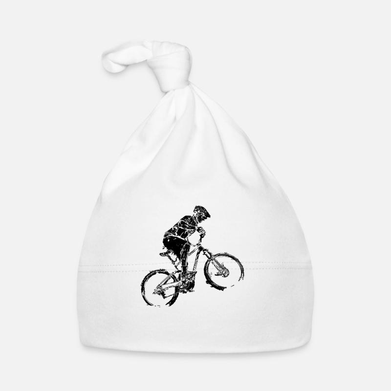 ss200519 BNW mountain biker black Organic Baby Cap
