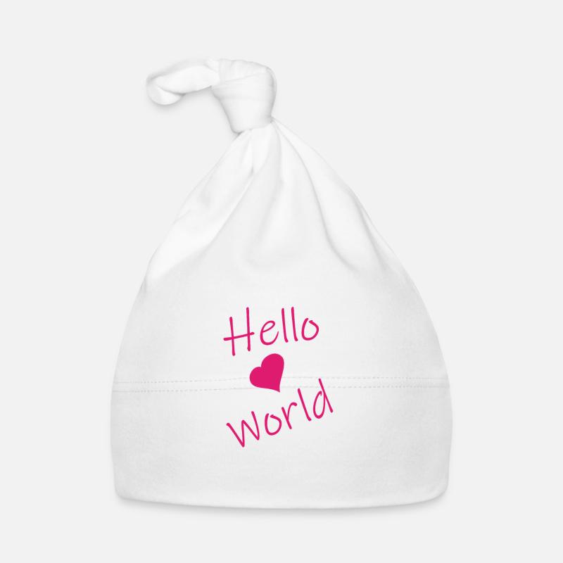 Hello world Organic Baby Cap
