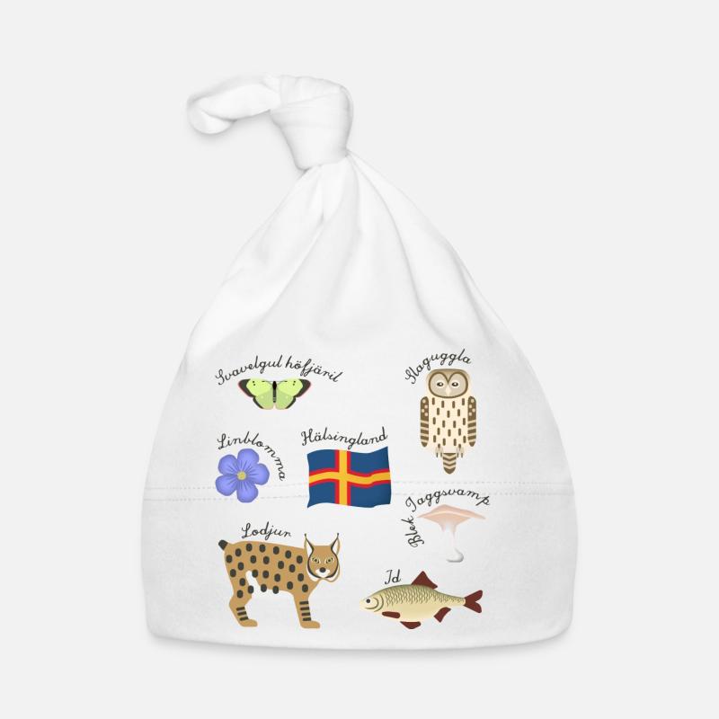 HÄLSINGLAND - Bonnet bio Bébé - blanc