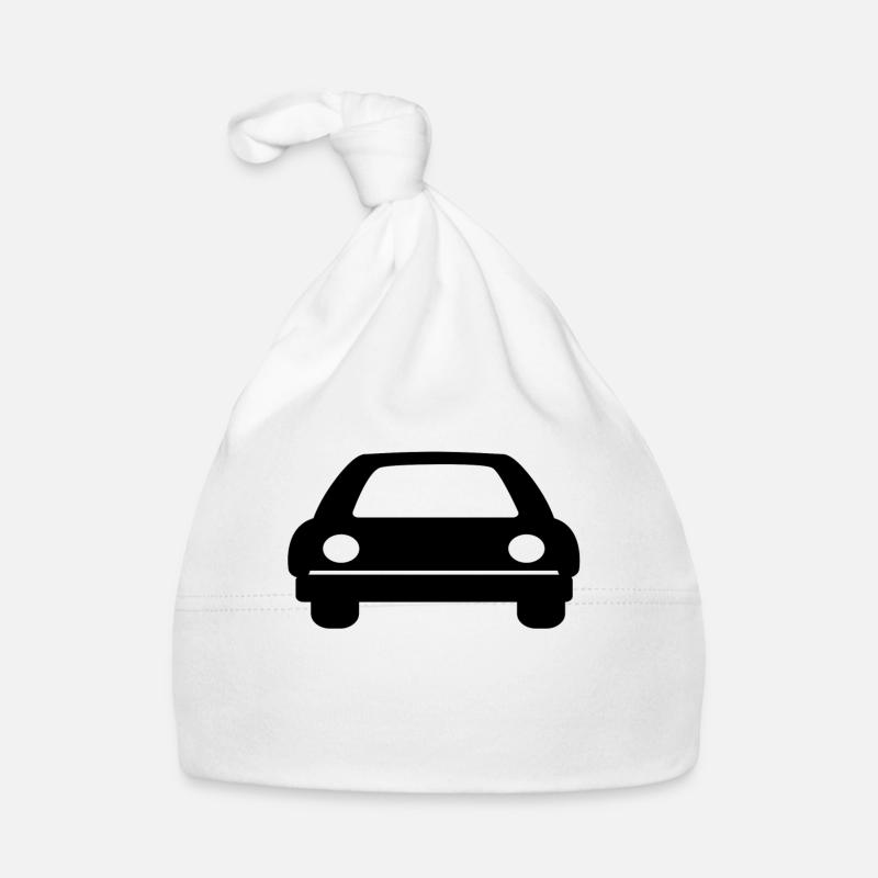 Auto - Baby Bio-Mütze - Weiß