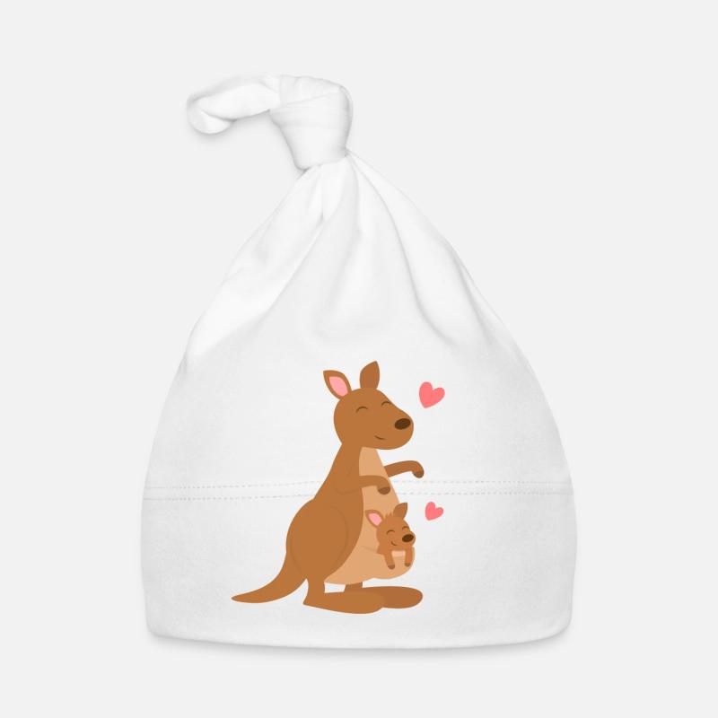 Süßes Känguru und Joey Baby Bio-Mütze