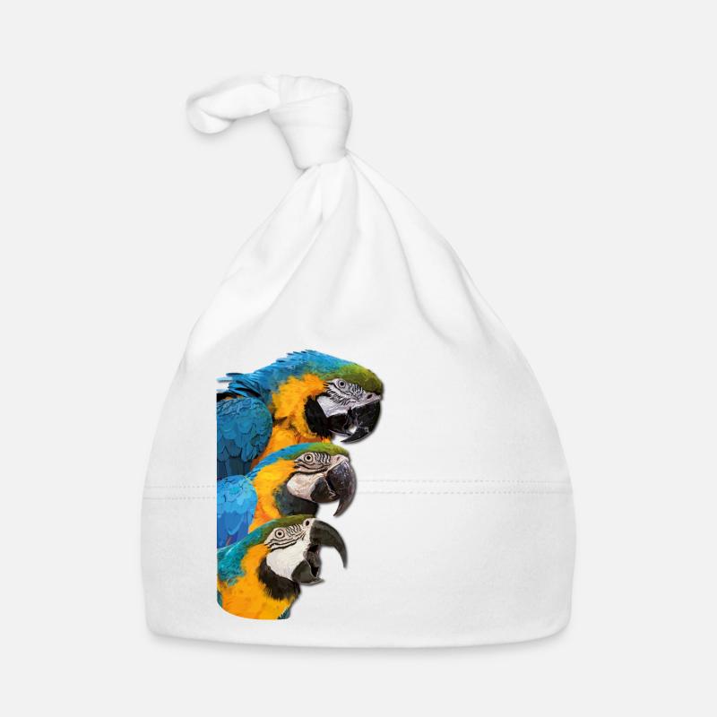 Blue-and-yellow Macaw Organic Baby Cap