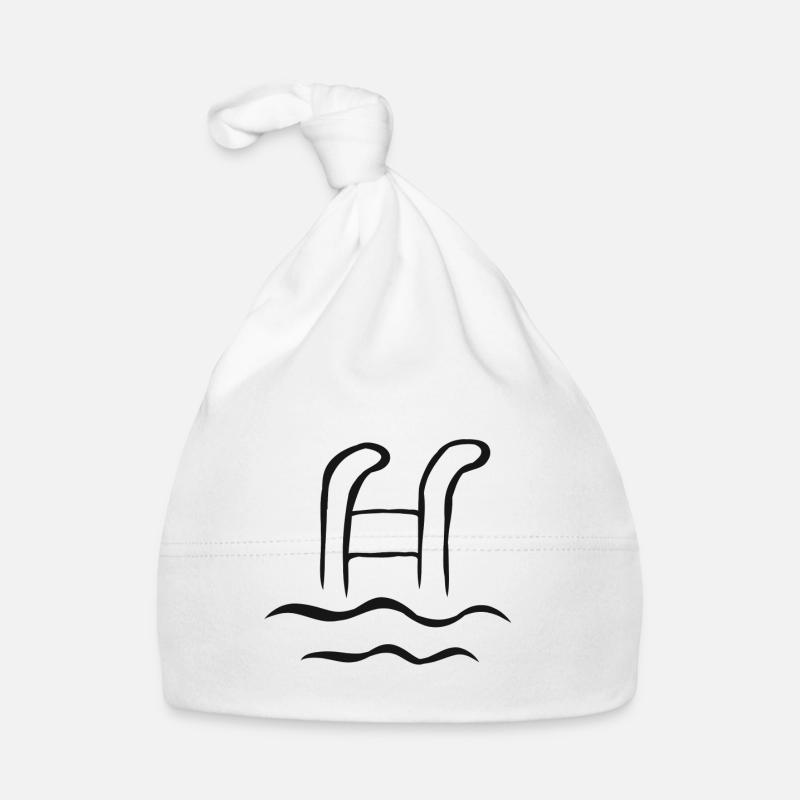 Piscine nager nager nager cadeau Bonnet bio Bébé