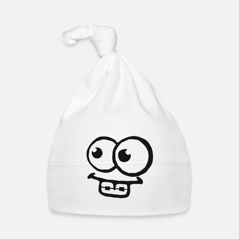 Braces face teeth tooth braces gift Organic Baby Cap