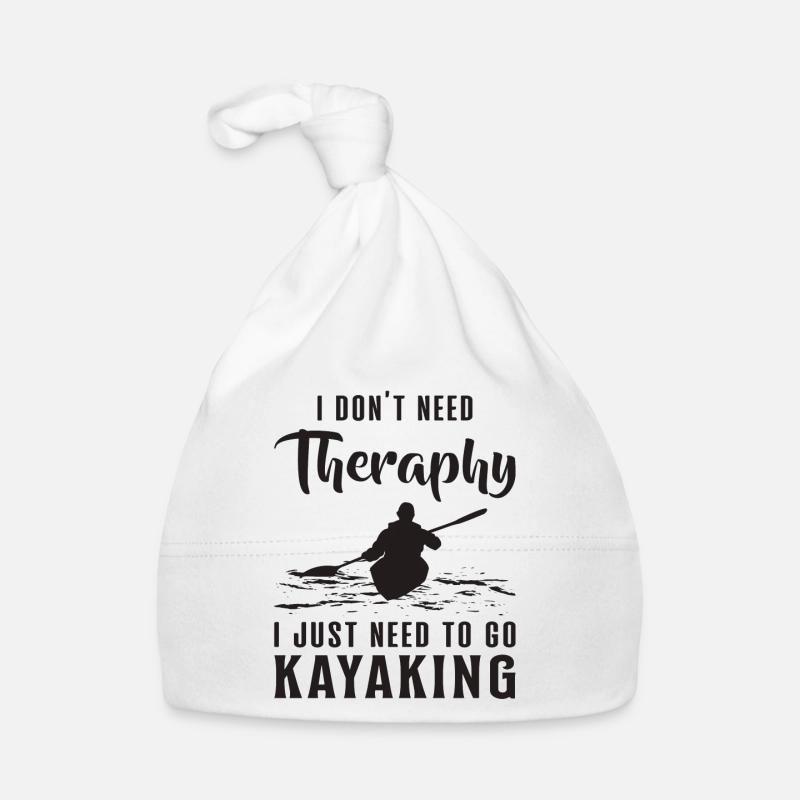 Kayak Kayak Nautiques Canoë Kayaking Idée cadeau - Bonnet bio Bébé - blanc