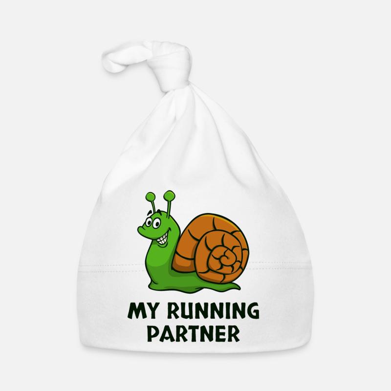 Snail's Pace Partner Look Slow Running Jogging Organic Baby Cap