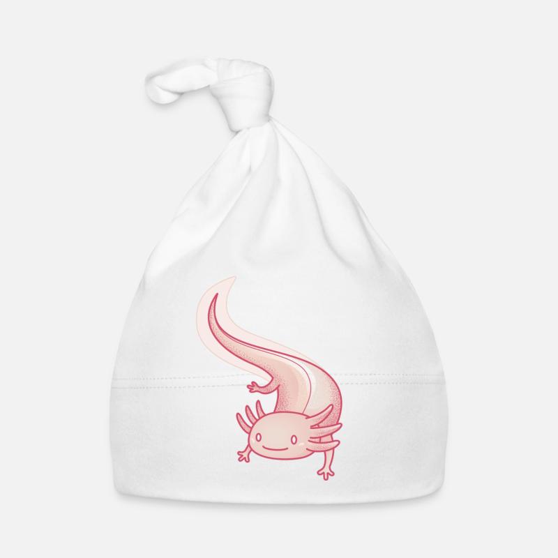 Axolotl - Bonnet bio Bébé - blanc