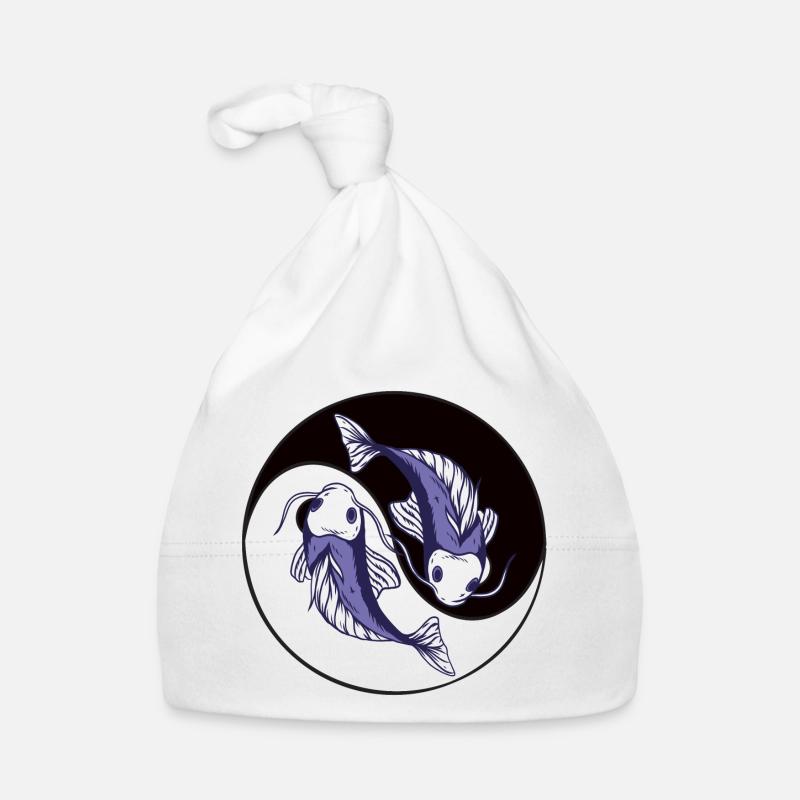 Pisces yin yang Organic Baby Cap